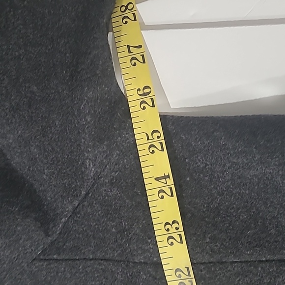 Banana Republic Grey Wool Oversized Hidden Placket Longline Trench Coat Size L - Picture 14 of 15